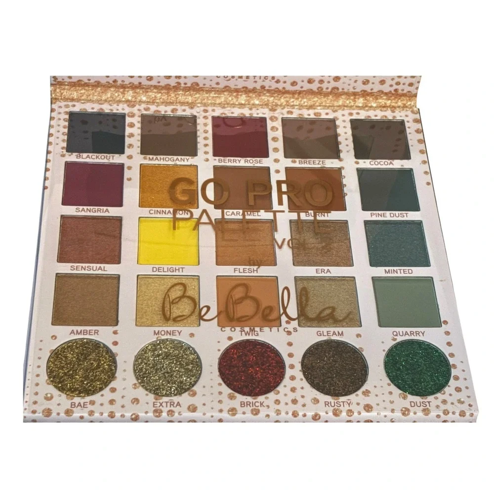 BeBella Cosmetics Go Pro Palette Vol. 2 Eyeshadow 25 Pan Matte Shimmer E30P-b